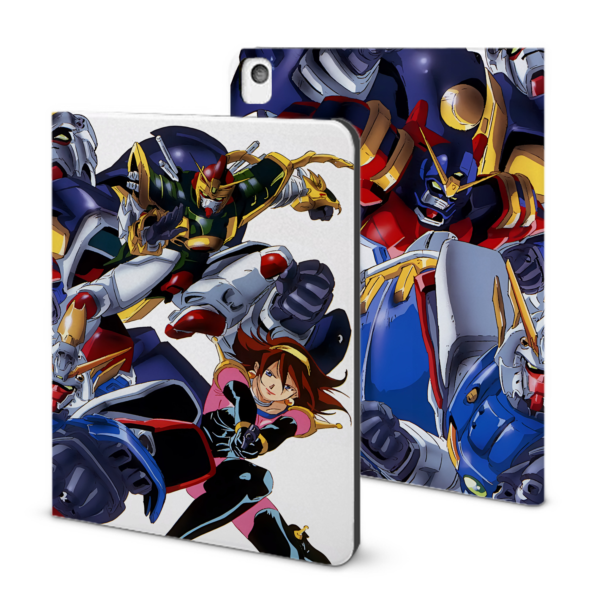 （画像用） 機動戦士ガンダム Mobile Suit Gundam IPadケース ペンホルダー付き ブックスタイルデザイン